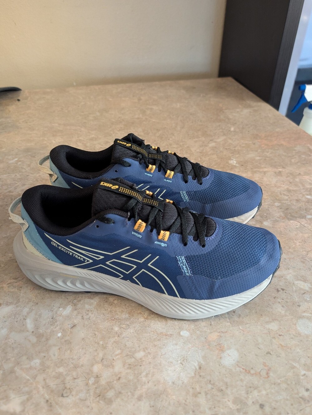 Asics Gel-excite Trail Running Cushioned Shoes Deep Ocean Shoes Men Size 10